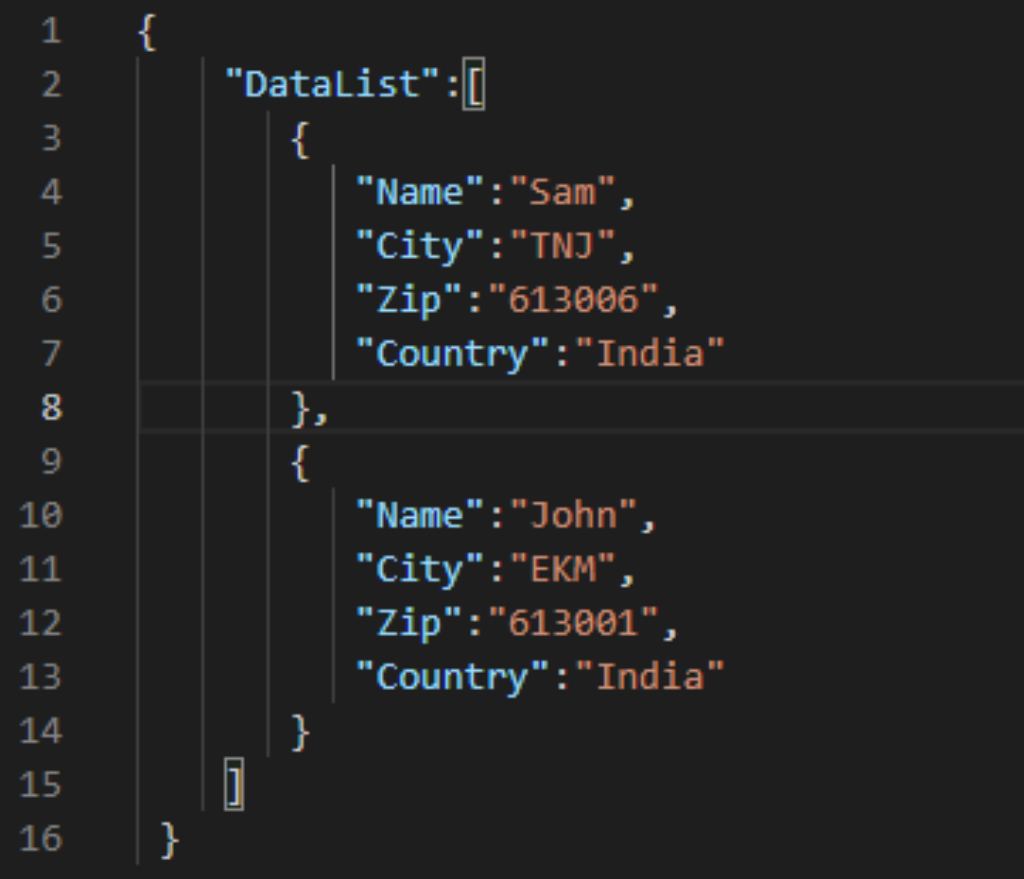 Data list as mail merge data source