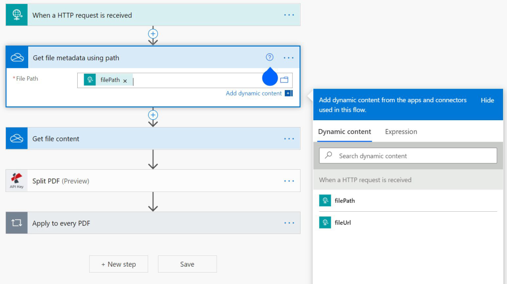 Get file metadata using path