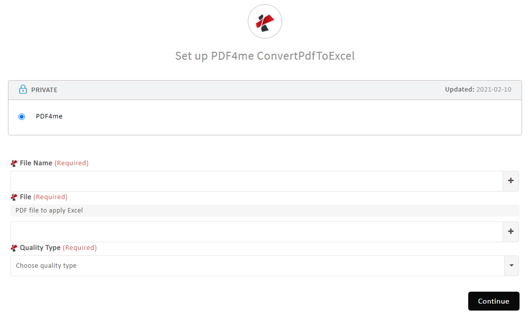 PDF to Excel
