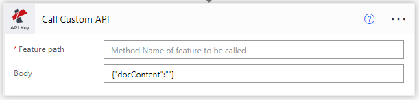 Custom API action